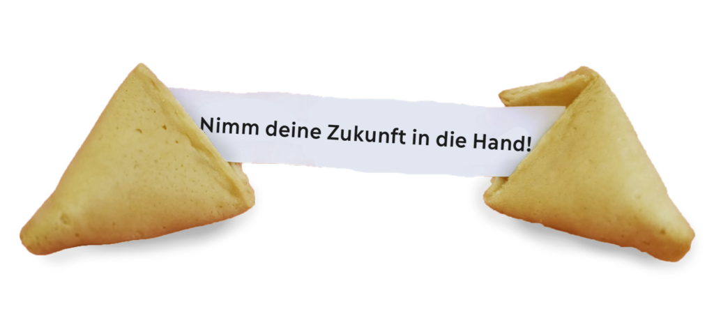 Glückskeks mit Spruch